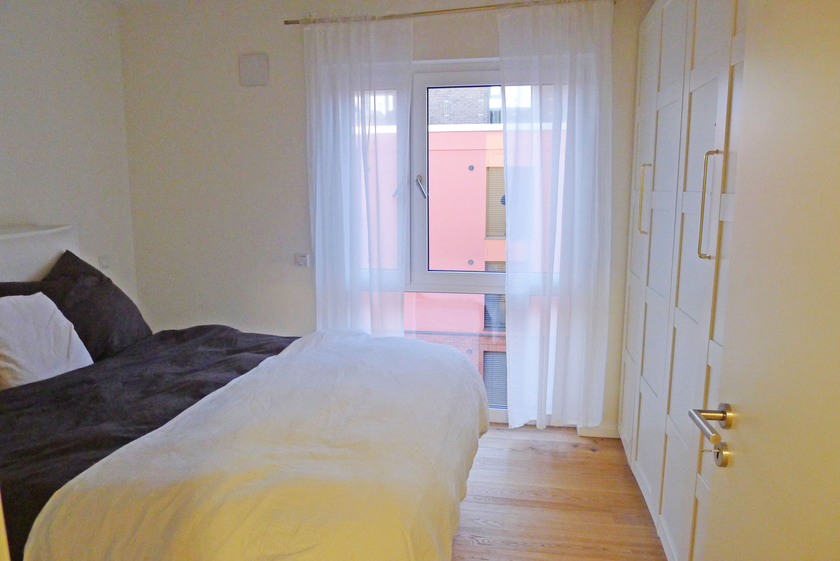 Blick in das Schlafzimmer