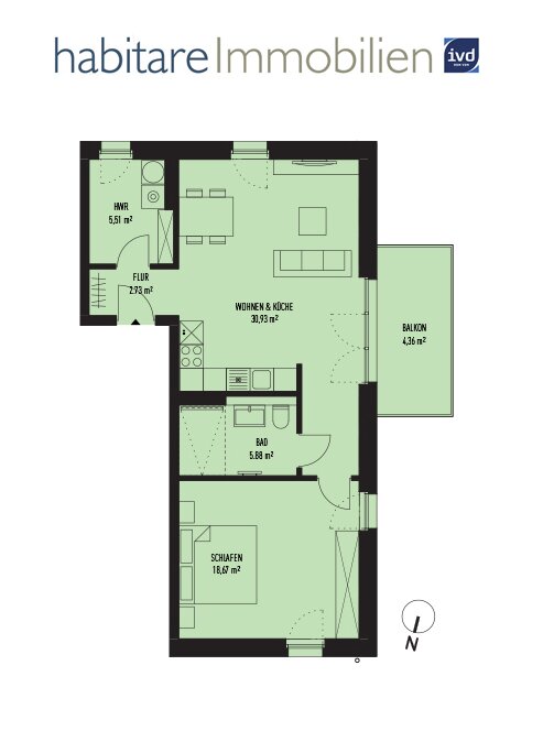 Exzellenter Grundriss